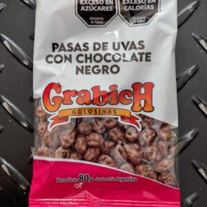 PASAS DE UVAS CON CHOCO GRABICH 80G