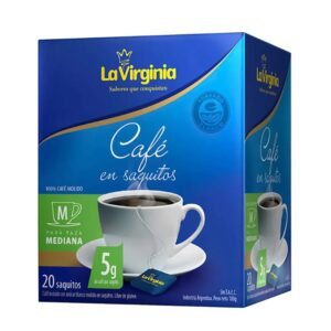CAFE TORRADO LA VIRGINIA 20 SAQ - BULTO X 10