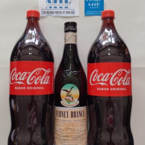 COMBO 5: FERNET BRANCA 750ML + 2 COCA COLA 1.5L