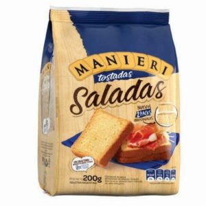 TOSTADAS MANIERI SALADAS 200G - BULTO X 12