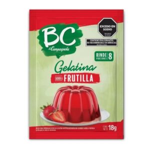 GELATINA BC FRUTILLA X 18 G