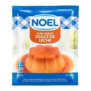 FLAN DULCE DE LECHE NOEL 25G - BULTO X 8